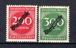 DEUTSCHES REICH Yt. S51/52 MNH** 1923 - Dienstmarken