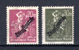 DEUTSCHES REICH Yt. S48/49 MNH** 1923 - Dienstzegels