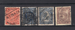 DEUTSCHES REICH Yt. S25/28° Gestempeld Dienstzegel  - Dienstmarken