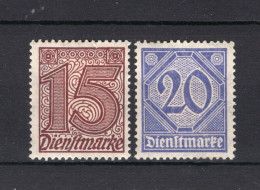 DEUTSCHES REICH Yt. S19/20 MH Dienstzegel  - Dienstmarken