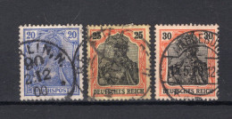 DEUTSCHES REICH Yt. 70/72° Gestempeld  - Used Stamps