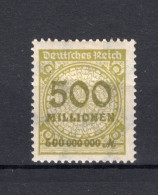 DEUTSCHES REICH Yt. 305 MH*  - Unused Stamps
