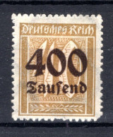 DEUTSCHES REICH Yt. 288 MH* 1923 - Unused Stamps