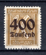 DEUTSCHES REICH Yt. 287 MNH** 1923 - Unused Stamps