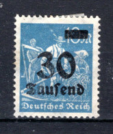 DEUTSCHES REICH Yt. 260 MH* 1923 - Unused Stamps