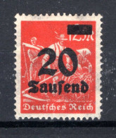 DEUTSCHES REICH Yt. 256 MH* 1923 - Unused Stamps