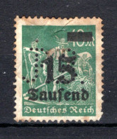 DEUTSCHES REICH Yt. 255° Gestempeld 1923 - Used Stamps