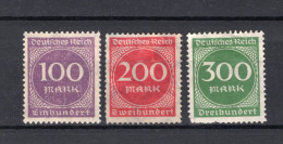 DEUTSCHES REICH Yt. 243/245 (*) Zonder Gom  - Unused Stamps