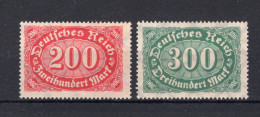 DEUTSCHES REICH Yt. 156/157 (*) Zonder Gom  - Unused Stamps