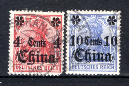 DEUTSCHES REICH China Yt. CHI31/32° Gestempeld 1905 - Deutsche Post In China