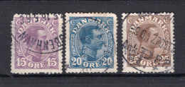 DENEMARKEN Yt. 76/78° Gestempeld 1913-1919 - Used Stamps
