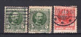 DENEMARKEN Yt. 55/56° Gestempeld 1907-1912 - Oblitérés