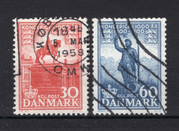 DENEMARKEN Yt. 360/361° Gestempeld 1955-1956 - Usado