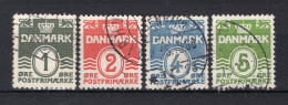 DENEMARKEN Yt. 207/210° Gestempeld 1933-1940 - Oblitérés