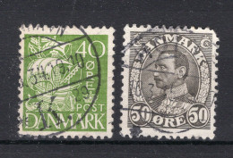 DENEMARKEN Yt. 221/222° Gestempeld 1933-1940 - Oblitérés