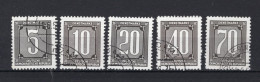 DDR Yt. S34/38° Gestempeld Dienstzegel 1956 - Autres & Non Classés
