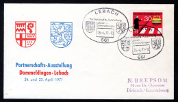 DUITSLAND Partnerschafts Ausstellung 25-4-1971 LEBACH - Cartas & Documentos