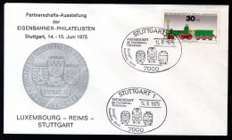 DUITSLAND Partnerschafts Ausstellung - Luxembourg-Reims-Stuttgart 1975 - Lettres & Documents