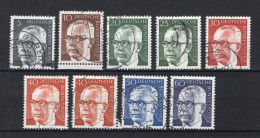 DUITSLAND Yt. 505/512° Gestempeld 1970-1973 - Used Stamps