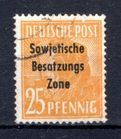 SOVJET ZONE Yt. ZS17° Gestempeld 1948 - Usados