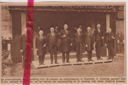 Waalwijk - Opening Tentoonstelling Schoenen & Leder - Orig. Knipsel Coupure Tijdschrift Magazine - 1925 - Ohne Zuordnung