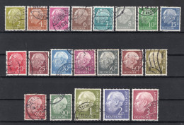 DUITSLAND Yt. 62A/72B° Gestempeld 1953-1954 - Used Stamps