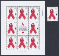 CHINA 2003-24, "SARS", Single Stamp + Minisheet, UM - Blokken & Velletjes