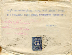 1929 Hejaz Nejd Medina 1 3/4g To Istanbul - Saoedi-Arabië