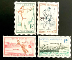 1958 FRANCE N 1161 A 1164 - JEUX TRADITIONNELS - NEUF** - Nuevos