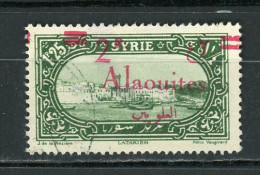 ALAOUITES - VUE - N°Yt 42 Obli. SURCHARGE DÉCALÉE, VALEUR NON BARRÉE - Used Stamps
