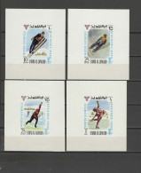 Umm Al Qiwain 1968 Olympic Games Grenoble Set Of 8 S/s Imperf. MNH - Invierno 1968: Grenoble