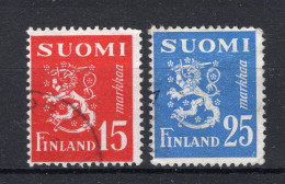 FINLAND Yt. 385/386° Gestempeld 1952 - Usados