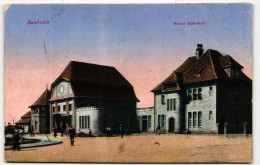 AK Saarlouis Neuer Bahnhof Feldpost 1917 Gebraucht #PM154 - Other & Unclassified
