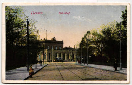 AK Dessau Bahnhof Feldpost 1916 Gebraucht #PM233 - Other & Unclassified