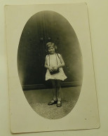 Young Girl In Front Of The Door - Old Photo From 1934. - Anonymous Persons