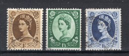 GROOT BRITTANIE Yt. 276/278° Gestempeld 1952-1954 - Used Stamps