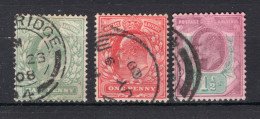 GROOT BRITTANIE Yt. 106/108° Gestempeld 1902-1910 - Used Stamps