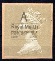 GROOT BRITTANIE Postage Paid UK4 01-02-2013 - Gebraucht