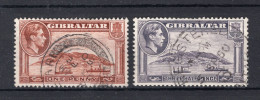 GIBRALTAR Yt. 103/104° Gestempeld 1938-1947 - Gibraltar