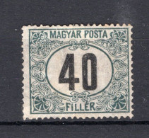 HONGARIJE Yt. T57 MH Portzegels 1919-1920 - Portomarken