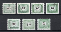 HONGARIJE Yt. T208/214° Gestempeld Portzegels 1953 - Port Dû (Taxe)
