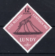 LUNDY Anti Malaria MNH 1962 - Lokale Uitgaven