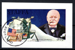 STAFFA -  Blok Appolo XV Lunar Module, Sir Winston Churchill 1972 - Emisiones Locales