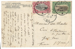 !!! CONGO, CPA DE 1914, DÉPART DE STANLEYVILLE  POUR FONTAINE-LA-GAILLARDE PAR SENS (FRANCE). - Storia Postale