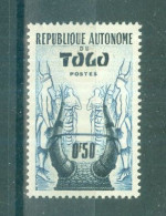 REPUBLIQUE AUTONOME DU TOGO - N°262* MH Trace De Charnière SCAN DU VERSO - Série Courante. - Togo (1960-...)