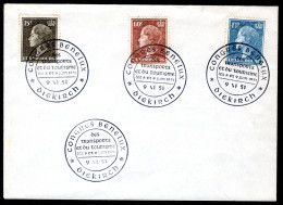 LUXEMBURG Yt. 414-416-419 FDC 1951 - Congres Benelux Diekirch - Cartas & Documentos