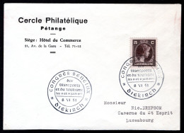 LUXEMBURG Yt. 337 FDC 1951 - Congres Benelux Diekirch - Cartas & Documentos