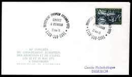 LUXEMBURG Yt. 16e Congres Du Groupement Européen 1971  - Brieven En Documenten