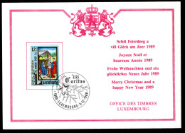 LUXEMBURG Yt. 1161 FDC Caritas 1988 - FDC