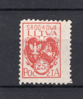 LITOUWEN CENTRAAL Yt. 22 (*) Zoder Gom 1920-1921 - Litauen